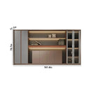 Kaelios · Office Shelves w/ Lighting & Storage by Arc Grove