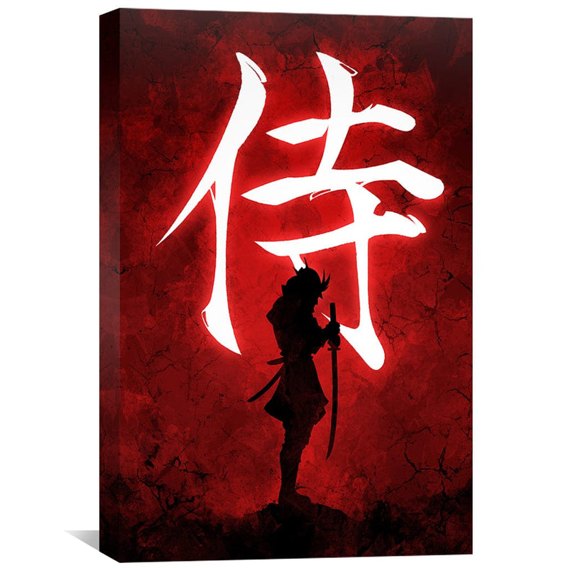 Kanji Red Canvas