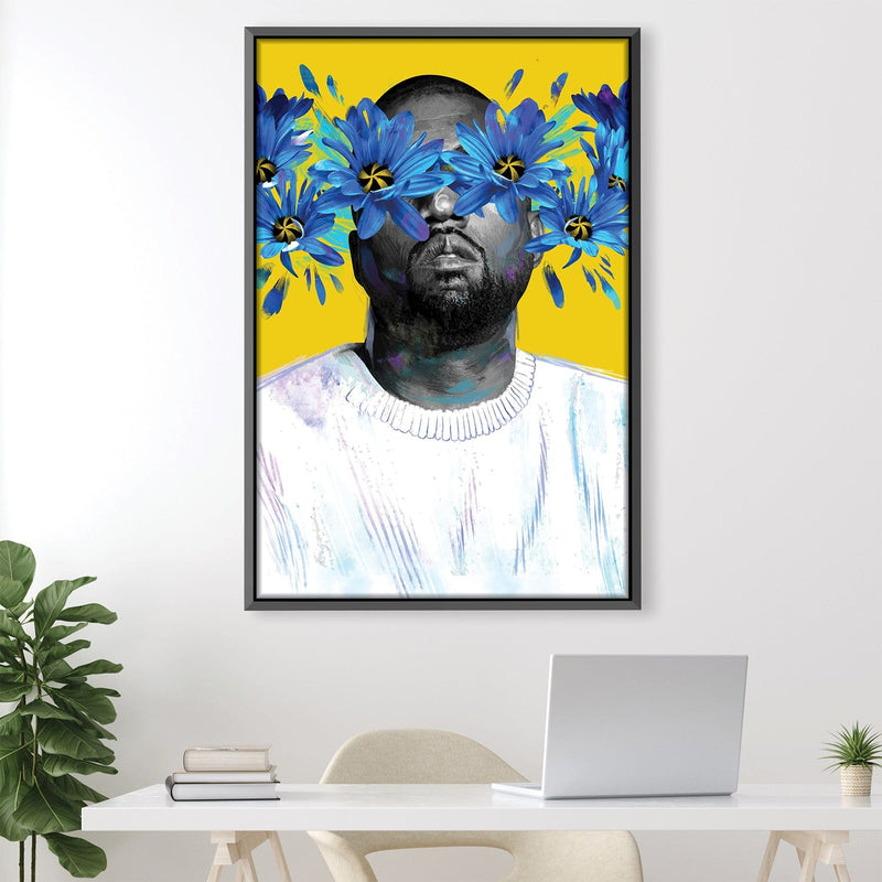 Kanye in Bloom Canvas