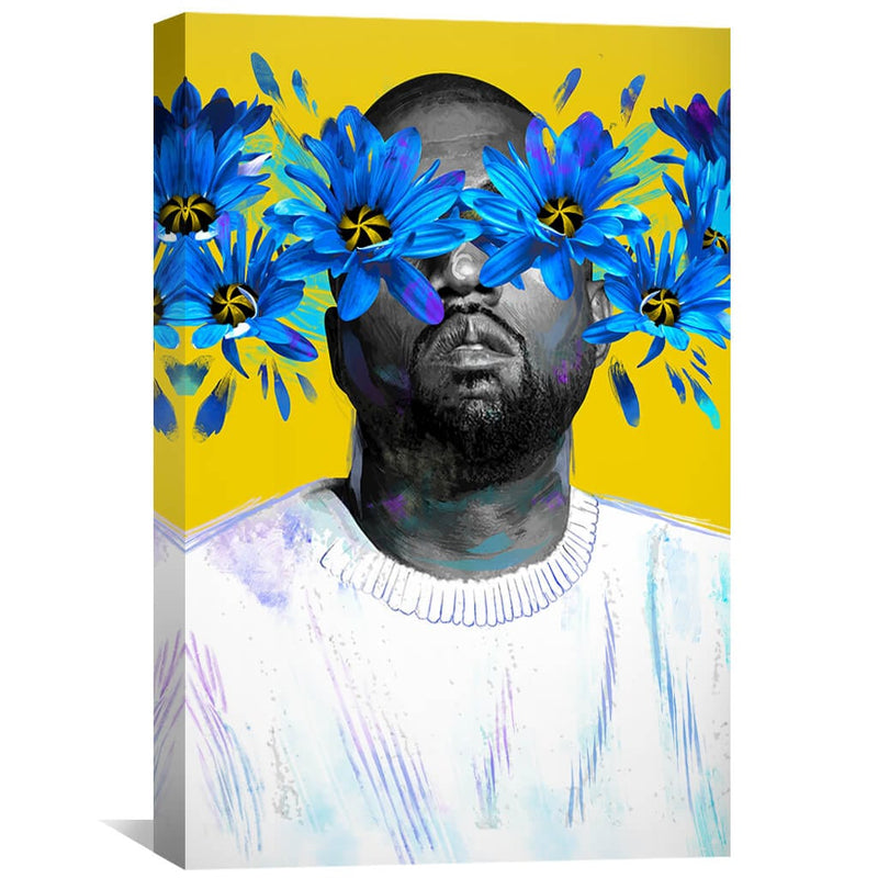 Kanye in Bloom Canvas