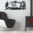 Tiger - Forest Metal Wall Art