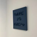 Dare To Know Chart