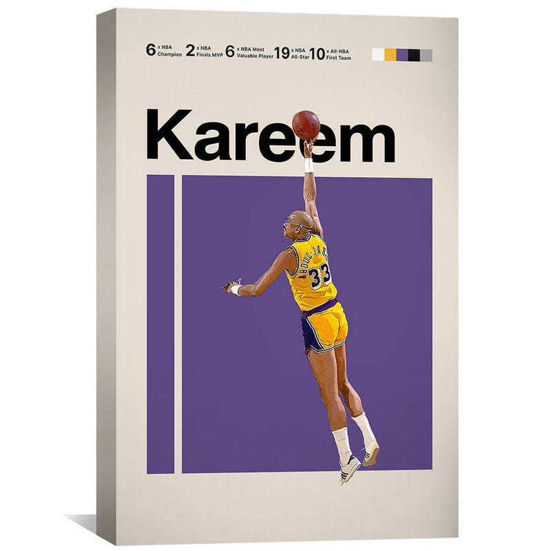 Kareem Stats Canvas