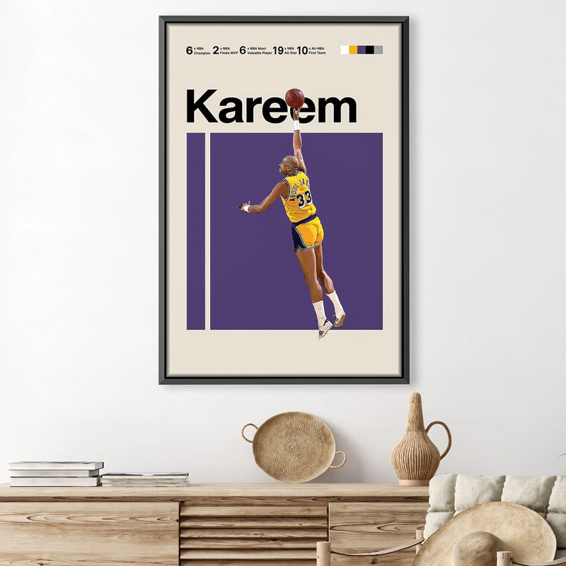 Kareem Stats Canvas