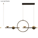 GobekUsa Karen's 6 Light Modern Black Metal Spherical Glass Island Pendant Lighting for Dining Room