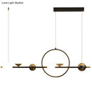 GobekUsa Karen's 6 Light Modern Black Metal Spherical Glass Island Pendant Lighting for Dining Room