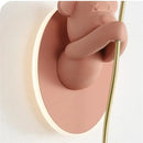 GobekUsa Bear Balloon Wall Light: Kawaii Cartoon Lamp for Children's Room & Bedroom