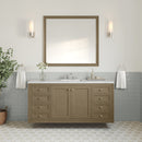 James Martin Chicago 60" Single Bathroom Vanity, Walnut Whisper