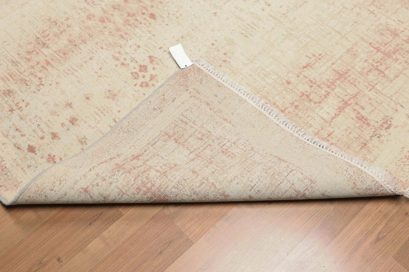 6' x 9' Hand Knotted Industrial Chic 100% Wool Area rug Aqua