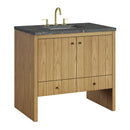 James Martin Hudson 36" Single Bathroom Vanity, Light Natural Oak