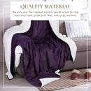 Velvet Plush Sherpa Bed Blanket - Sherpa Fleece Collection by Great Bay Home