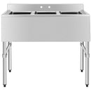 Stainless Steel Utility Sink with 3 Compartment Commercial Kitchen Sink by LJGDeals
