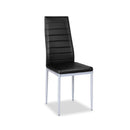 4 pcs PVC Leather Dining Side Chairs Elegant Design by LJGDeals