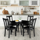 Set of 2 Dining Room Chair with Rubber Wood Frame and Upholstered Padded Seat by LJGDeals