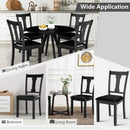 Set of 2 Dining Room Chair with Rubber Wood Frame and Upholstered Padded Seat by LJGDeals