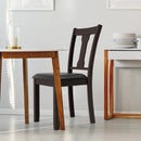 Set of 2 Dining Room Chair with Rubber Wood Frame and Upholstered Padded Seat by LJGDeals