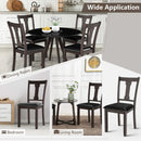 Set of 2 Dining Room Chair with Rubber Wood Frame and Upholstered Padded Seat by LJGDeals