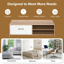 TV Stand for with 2 Open Shelf and Drawe for 55-Inch TV by LJGDeals