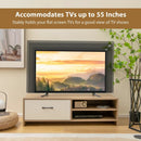 TV Stand for with 2 Open Shelf and Drawe for 55-Inch TV by LJGDeals