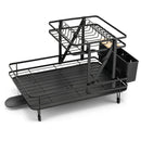 2-Tier Collapsible Dish Rack with Removable Drip Tray by DirectDeals