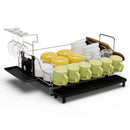 2-Tier Detachable Dish Drying Rack with Cutlery Holder by LJGDeals
