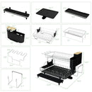 2-Tier Detachable Dish Drying Rack with Cutlery Holder by LJGDeals