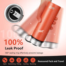 22 Oz Double-walled Insulated Stainless Steel Water Bottle with 2 Lids and Straw