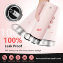 22 Oz Double-walled Insulated Stainless Steel Water Bottle with 2 Lids and Straw by LJGDeals