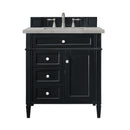James Martin Brittany 30" Single Bathroom Vanity, Black Onyx