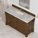 James Martin Brookfield 60" Single Bathroom Vanity, Honey Oak