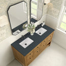 James Martin Breckenridge 60" Double Bathroom Vanity, Light Natural Oak