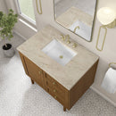 James Martin Laurent 36" Dual Mount Single Bathroom Vanity, Honey Oak