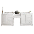 James Martin De Soto 94" Double Bathroom Vanity, Bright White