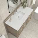 James Martin Lorelai 48" Single Bathroom Vanity, Whitewashed Oak