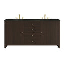 James Martin Gracyn 72" Double Bathroom Vanity, Sable