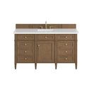 James Martin Brittany 60" Single Bathroom Vanity, Pecan