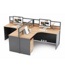 Keaton · L-Shaped Cubicle Workstation by Arc Grove