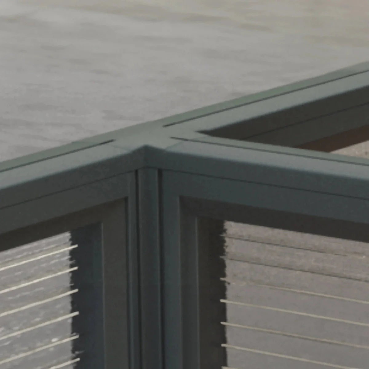 Keaton · L-Shaped Cubicle Workstation, close-up of the surface