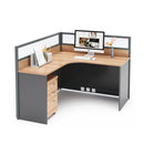 Keaton · L-Shaped Cubicle Workstation by Arc Grove