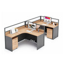 Keaton · L-Shaped Cubicle Workstation by Arc Grove