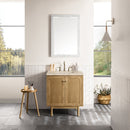 James Martin Laurent 30" Dual Mount Single Bathroom Vanity, Light Natural Oak