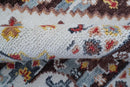 Ken Transitional Design Brown And Mustard Hand Knotted Wool Rug by The Rug Decor