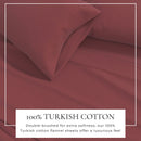Cotton Solid Flannel Sheet - Nordic Collection by Great Bay Home