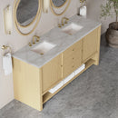 James Martin Marigot 72" Double Bathroom Vanity, Sunwashed Oak