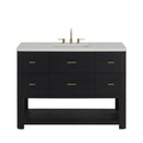 James Martin Lucian 48" Single Bathroom Vanity, Carbon Oak