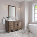 James Martin Portland 48" Single Bathroom Vanity, Whitewashed Walnut