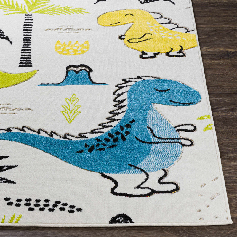 Kids Dianosour Colorful Jungle Playroom Area Rug