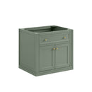 James Martin Chicago 30" Single Bathroom Vanity, Smokey Celadon