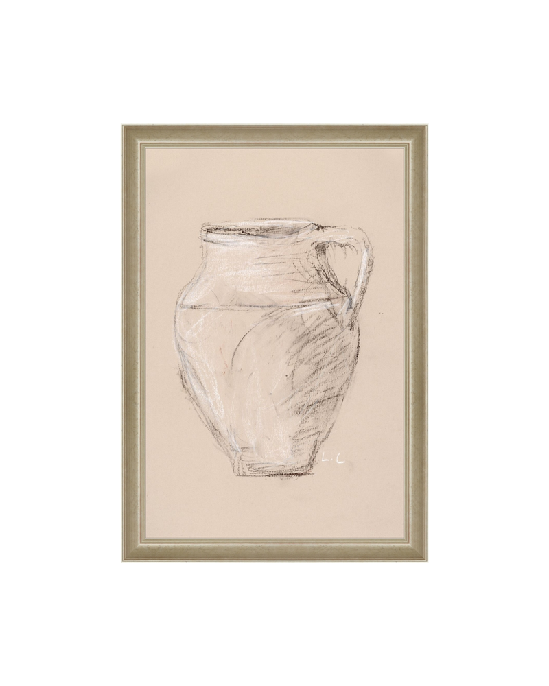 Vase Drawing Sepia