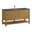 James Martin Breckenridge 60" Single Bathroom Vanity, Light Natural Oak